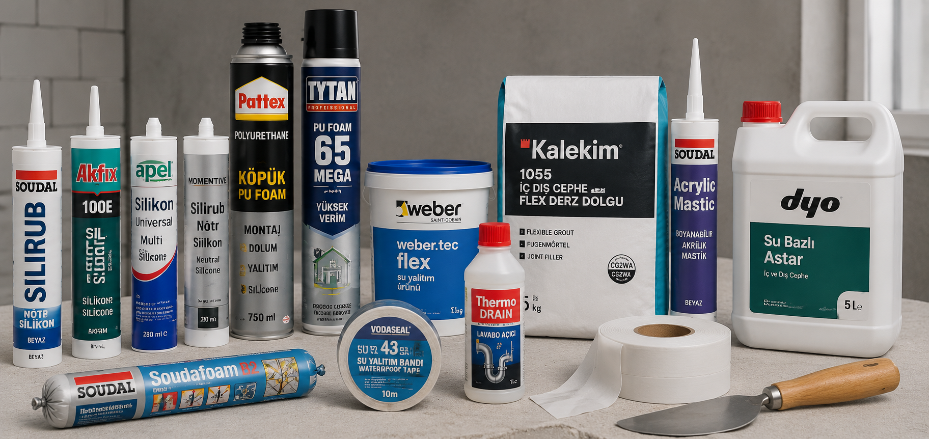 Yapı ve tadilat yardımcı ürünleri
