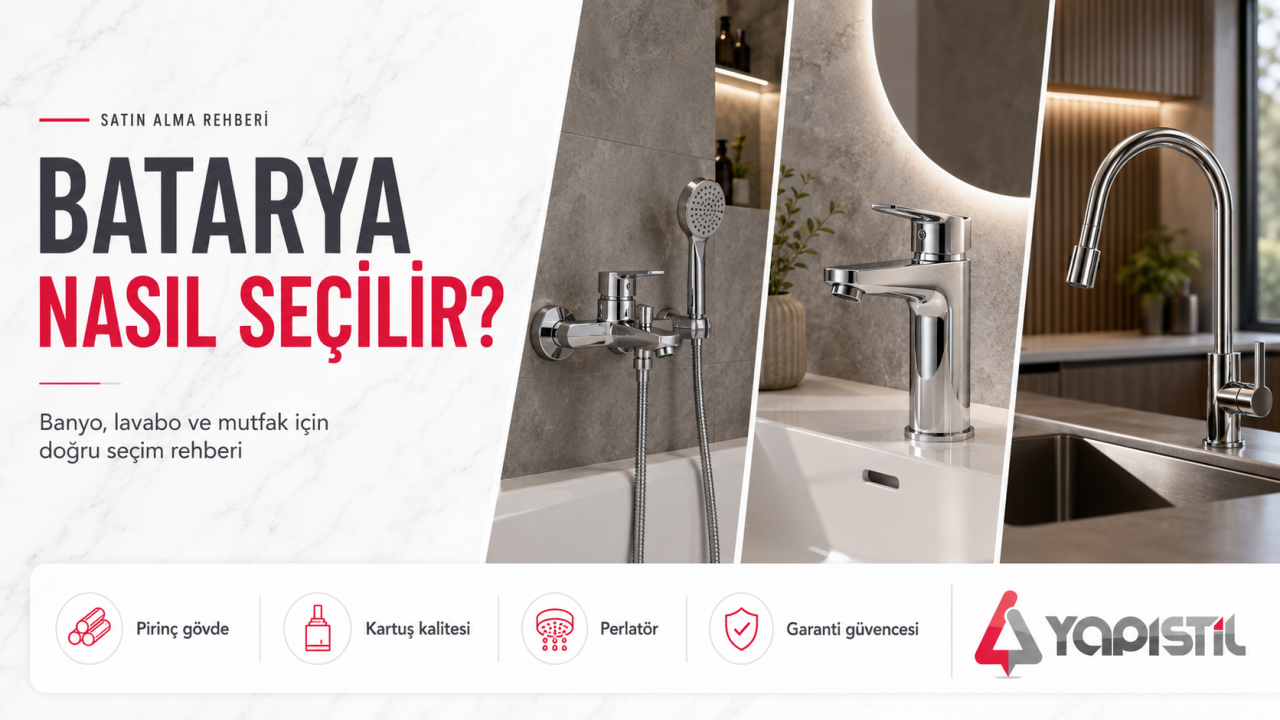Batarya Nasıl Seçilir? Banyo, Lavabo ve Mutfak İçin Doğru Batarya Seçim Rehberi