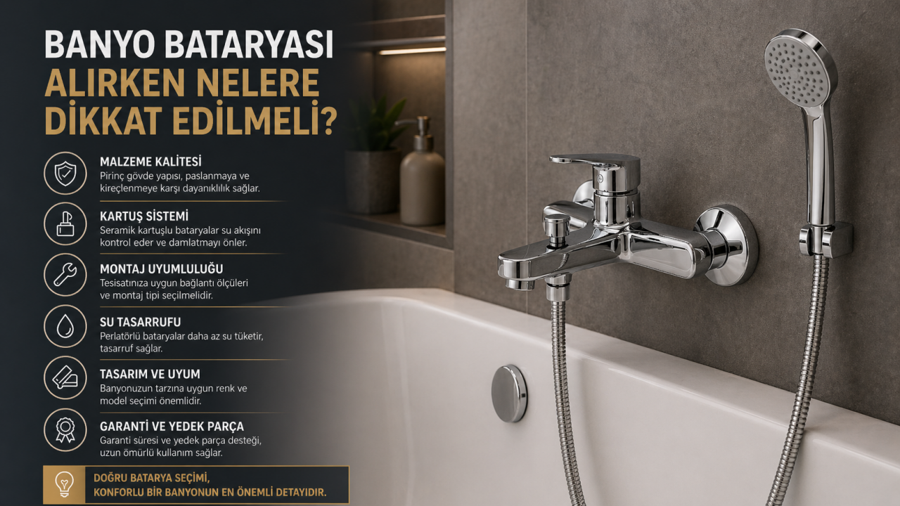 Banyo Bataryası Alırken Nelere Dikkat Edilmeli?