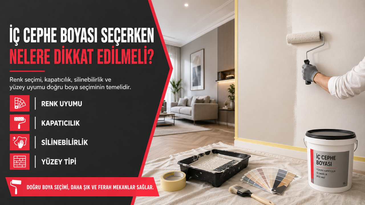 İç Cephe Boyası Seçerken Nelere Dikkat Edilmeli?