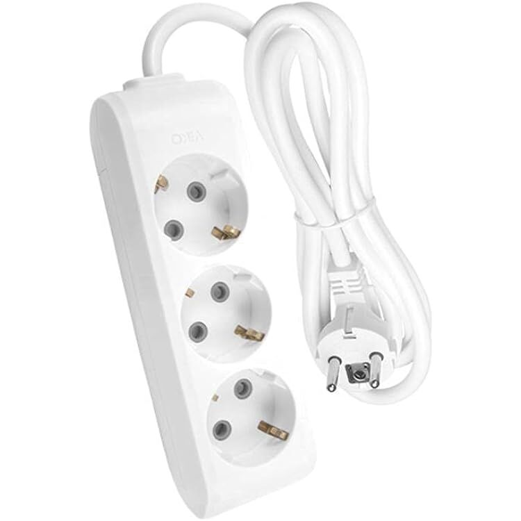 Viko Multi-Let Üçlü Topraklı Kablolu Çocuk Korumalı Priz 3 Metre