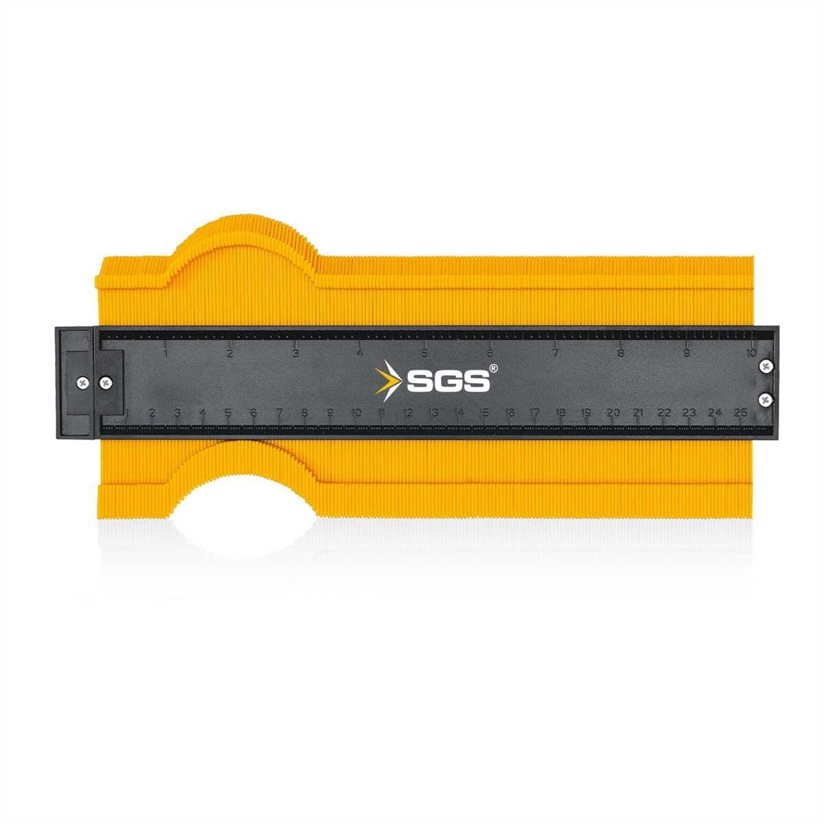 SGS Magix Şablon Cetveli 25x10 cm