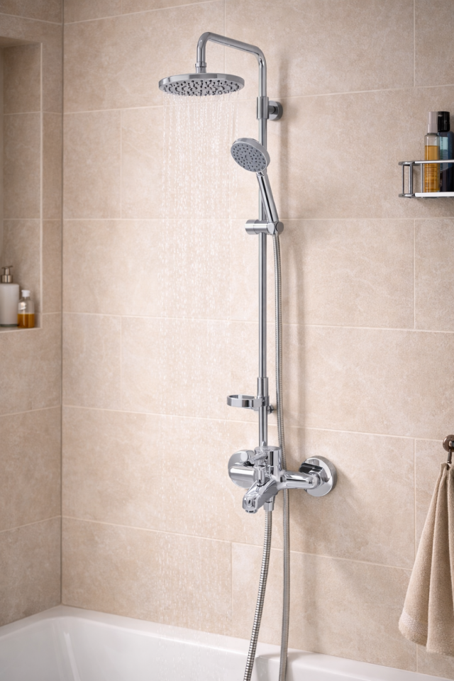 Akar Mars Serisi Mix Banyo Bataryası Pirinç Kol