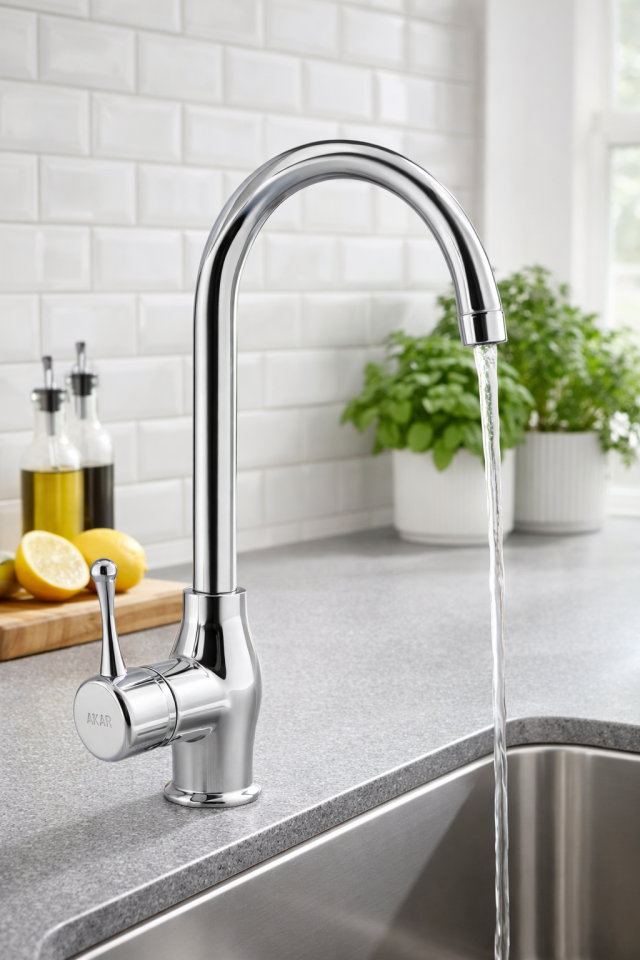 Mix Eviye Bataryası - Reyhan Serisi Pirinç Kol ( Baston Borulu )