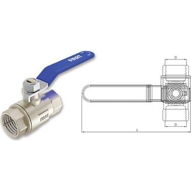 1/2'' Su Küresel Vana (PN 10)
