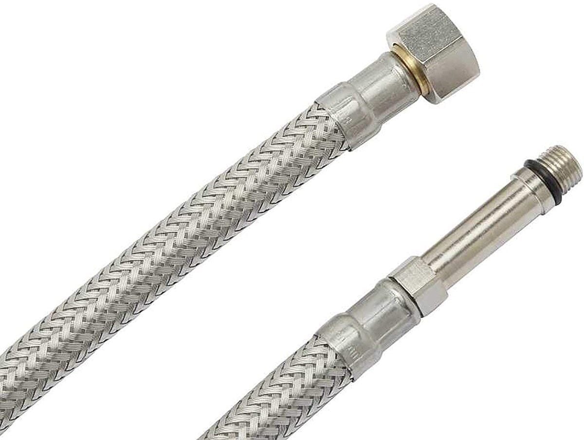 3/8''M10x1 50mm Paslanmaz Çelik Batarya Bağlantısı 50cm