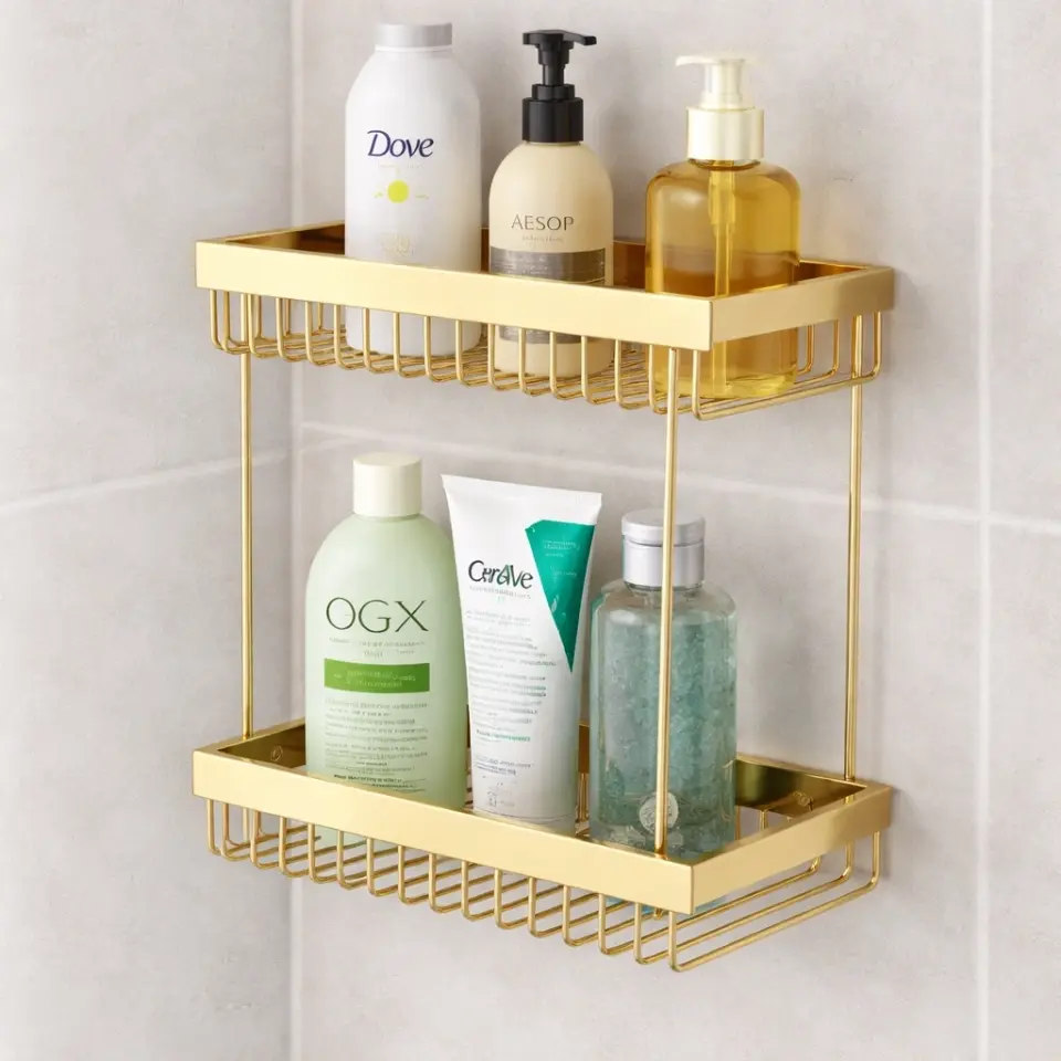 Kumru Lama Serisi Şampuanlık İkili Altın 12X25