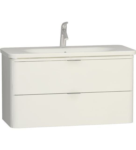 VitrA Nest Trendy 56442 Lavabo Dolabı, Çift Çekmeceli, 100 cm, Parlak Beyaz