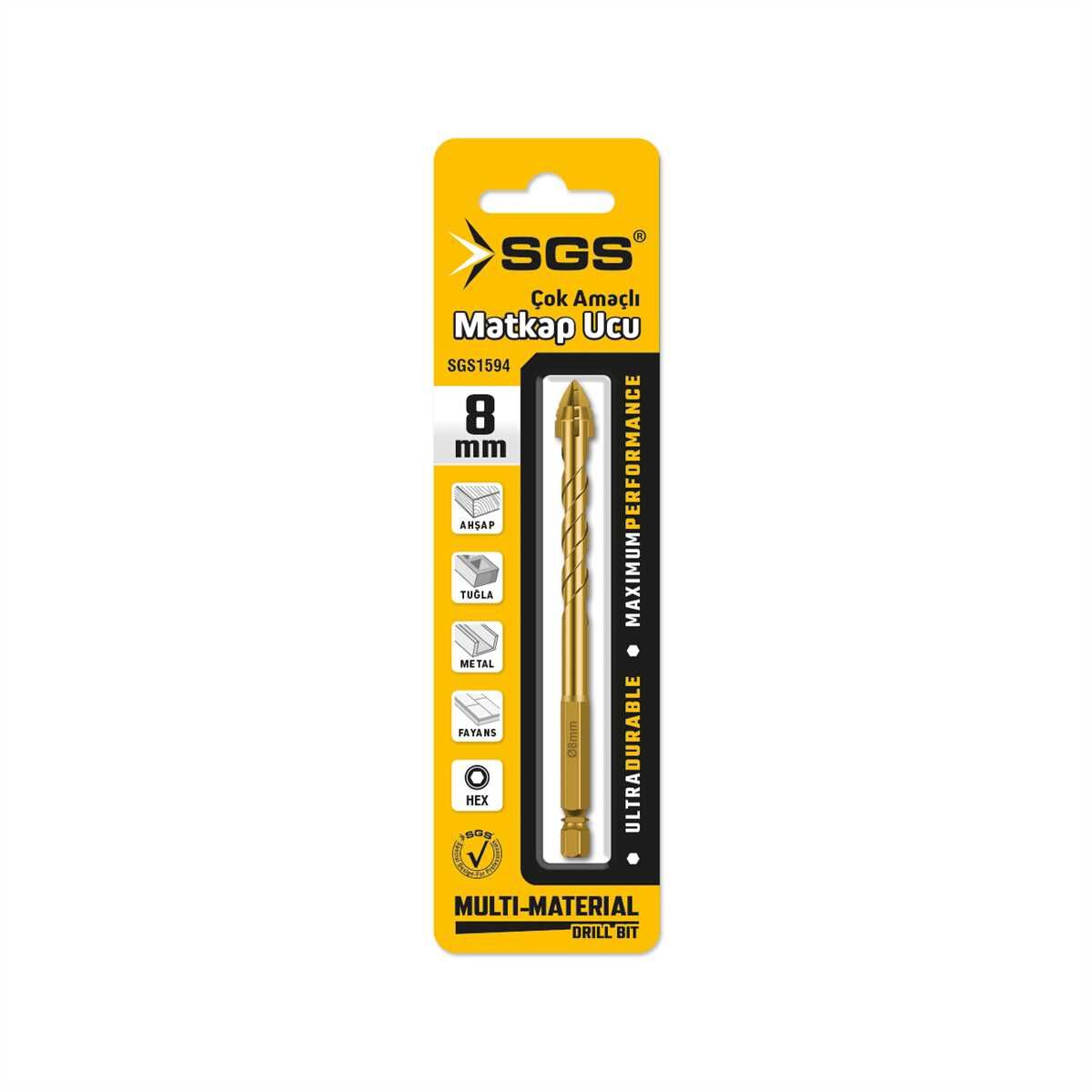 Çok Amaçlı Matkap Ucu 8 x 115 mm