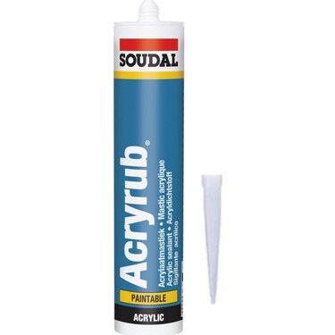 Soudal Acryrub Beyaz Akrilik Mastik 500 Gram