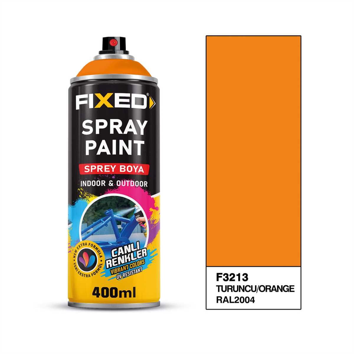 Akrilik Sprey Boya Turuncu RAL 2004 320 Gram 400 ml