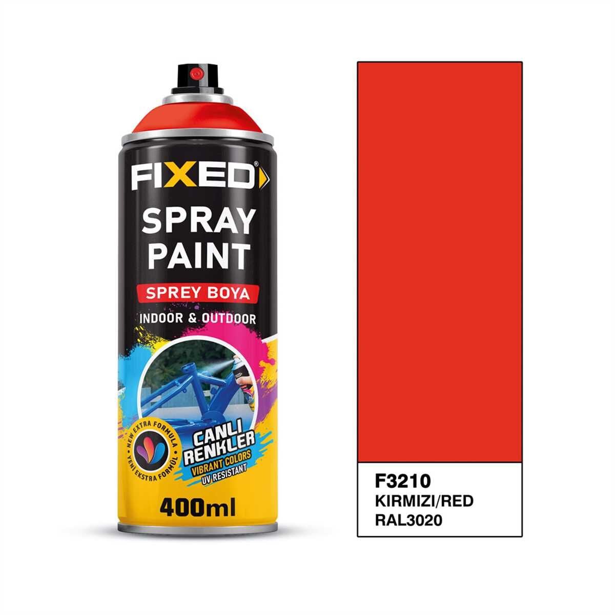 Akrilik Sprey Boya Trafik Kırmızı RAL 3020 320 Gram 400 ml