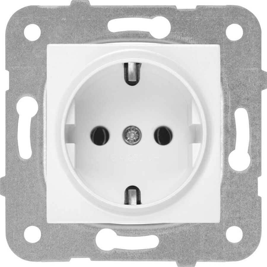 KARRE BEYAZ TOPRAKLI PRİZ MEK+D/K