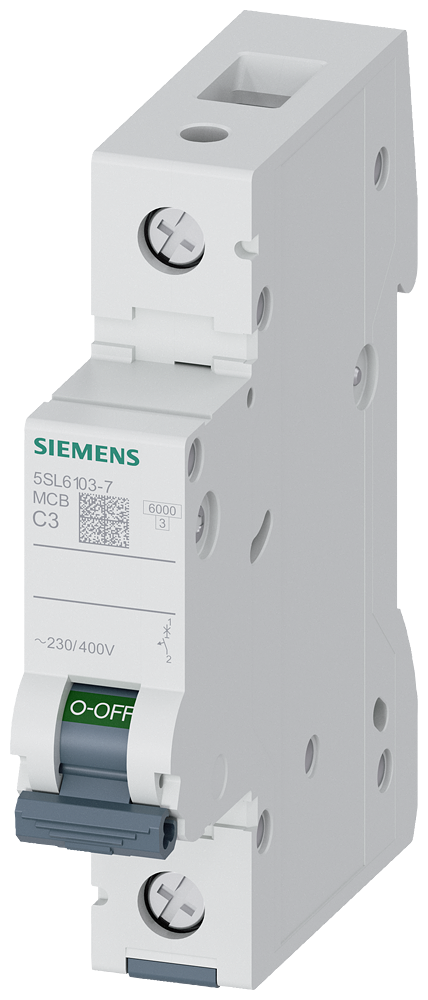 Siemens 5SL6103-7 3 Amper C Tipi 1 Faz 6kA Otomatik Sigorta