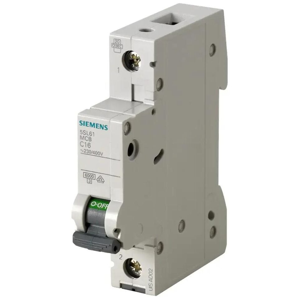 Siemens 5SL6116-6YA 16 Amper B Tipi Klasik Otomatik Sigorta